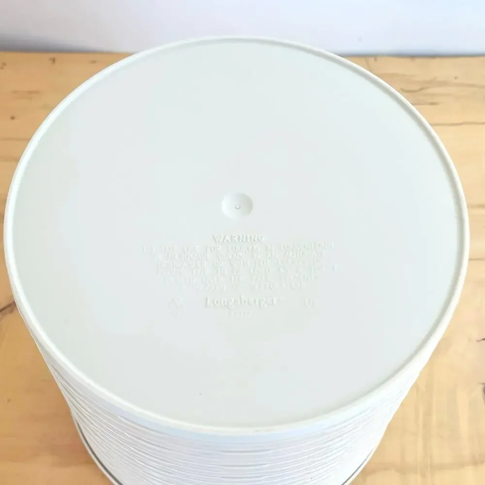 Vtg Ice Bucket Longaberger Insulated 40772 Basket Cream Canister